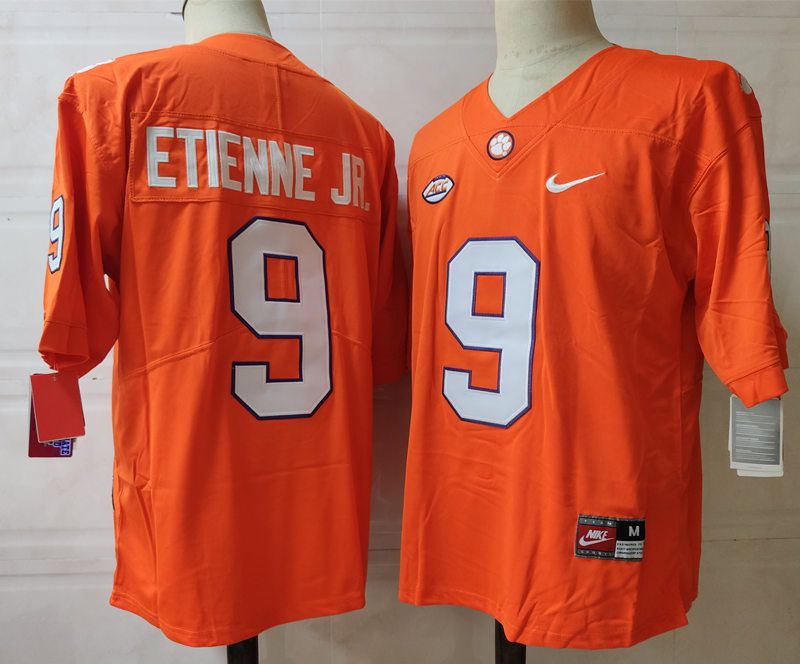 Men Clemson Tigers #9 Etienne jr Orange 2024 Nike Vapor NCAA Jersey